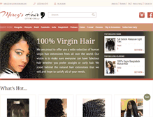 Tablet Screenshot of mercyshairextensions.com